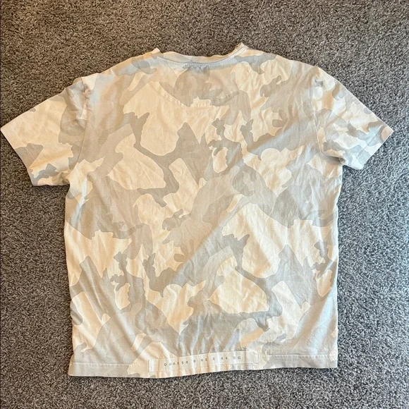 Dolce & Gabbana White & Grey Camouflage T-Shirt size XL / IT 54